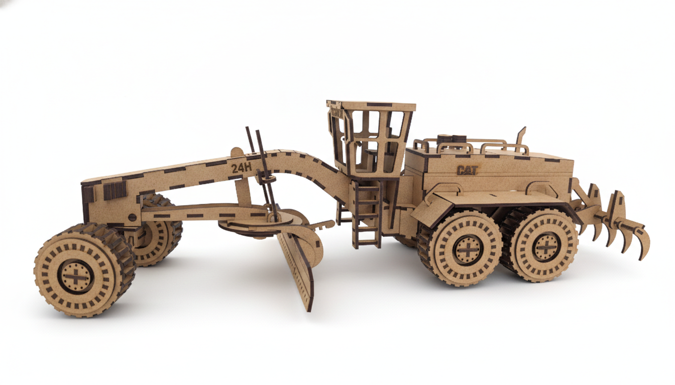 Motoconformadora CAT 24H de Colección – Precisión en Madera MDF